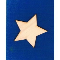 SKLEJKA #3mm Gwiazdka  5cm / 5-ramienna  , szeroka